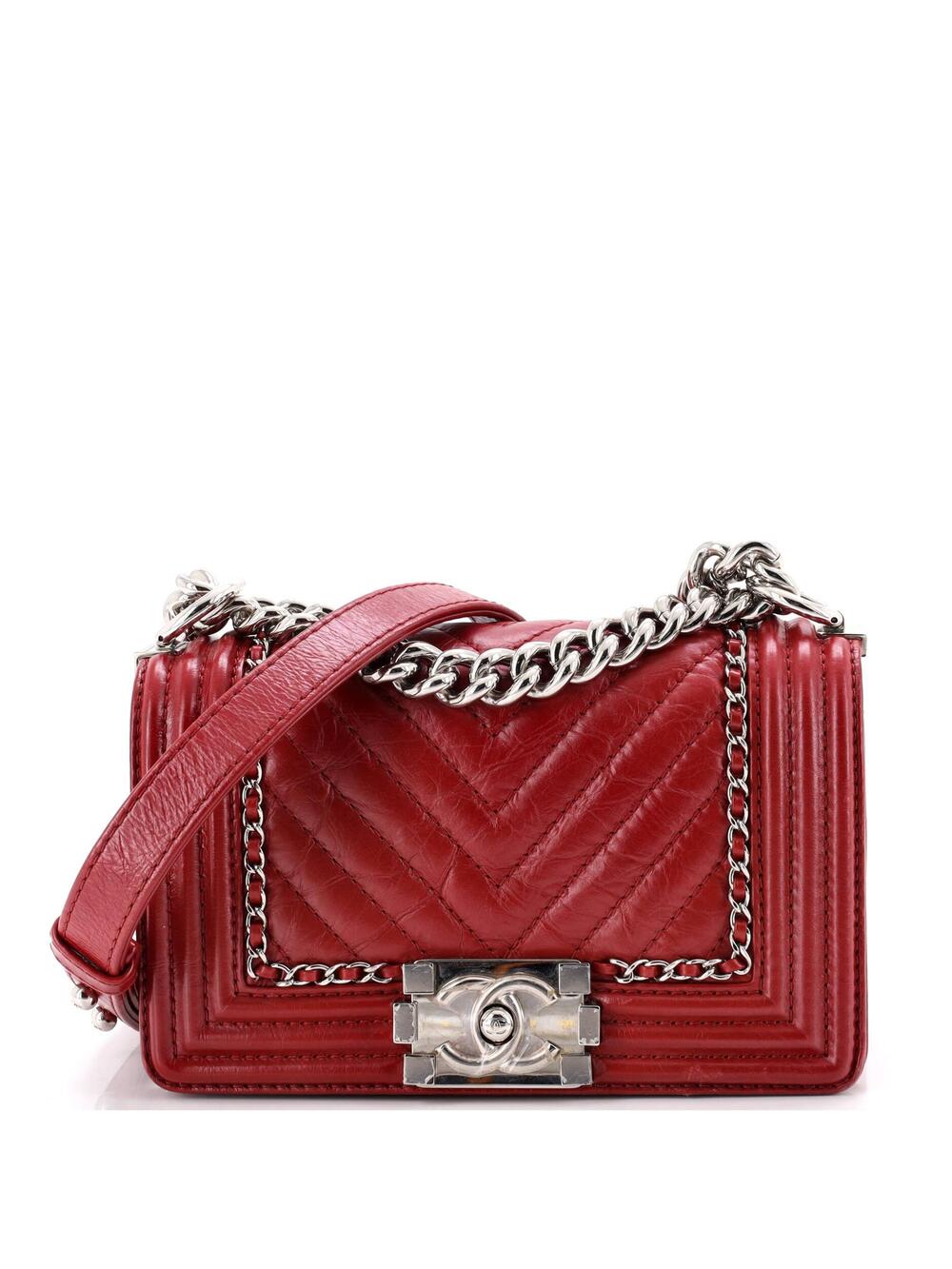 Chanel Jacket Boy Flap Bag Chevron #265105C35B